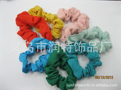 【發圈頭花批發、廠家自銷各種布料樣式小發圈、可來圖來樣來料加工】價格,廠家,圖片,其他發飾頭飾,義烏市潤特飾品廠-